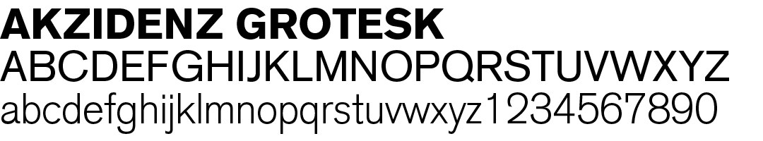 12 best fonts for design - Akzidenz Grotesk